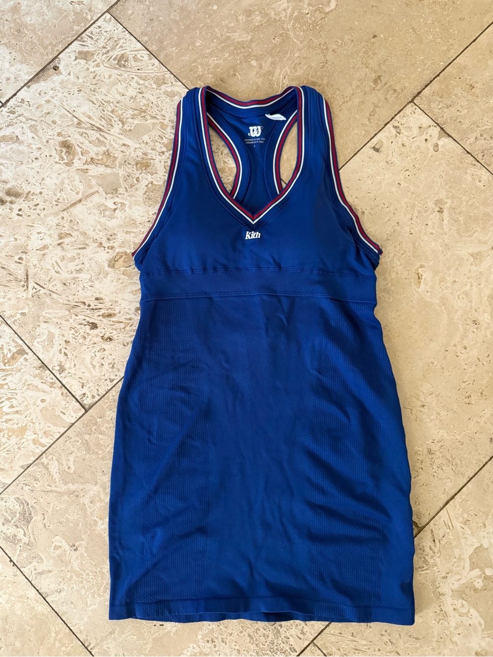 Kith x Wilson Royal Blue Racerback Tennis Dress with Striped Trim